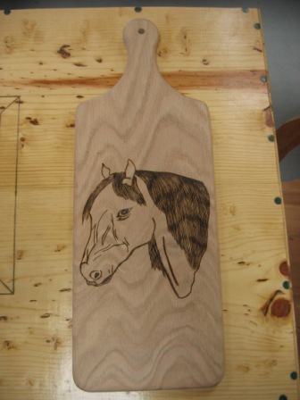 horse cutting board