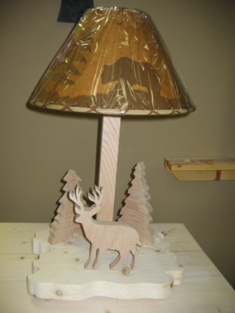 Deer in the Pines Lamp
